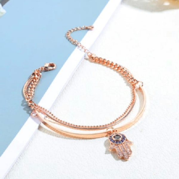Hamsa Evil Eye Bracelet