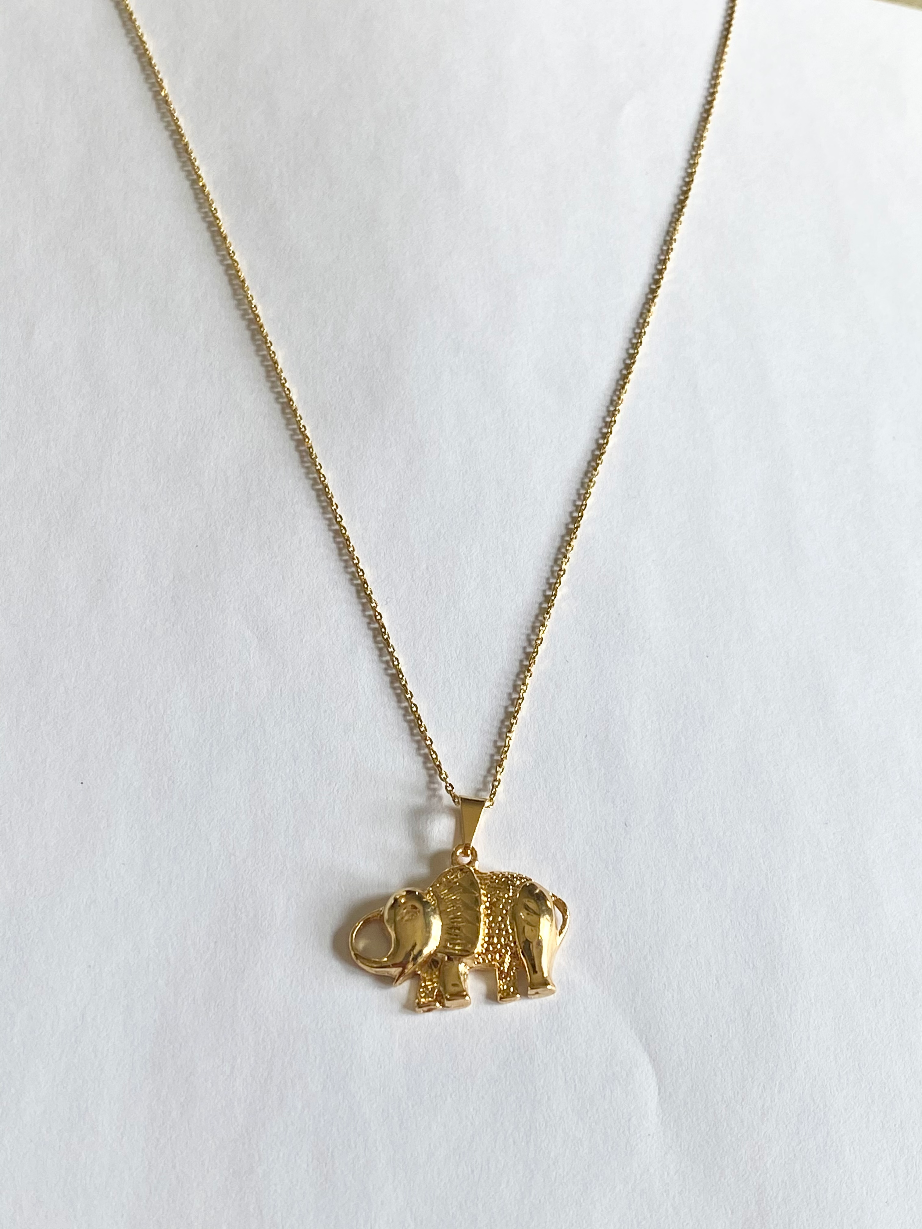 Dainty Elephant Necklace