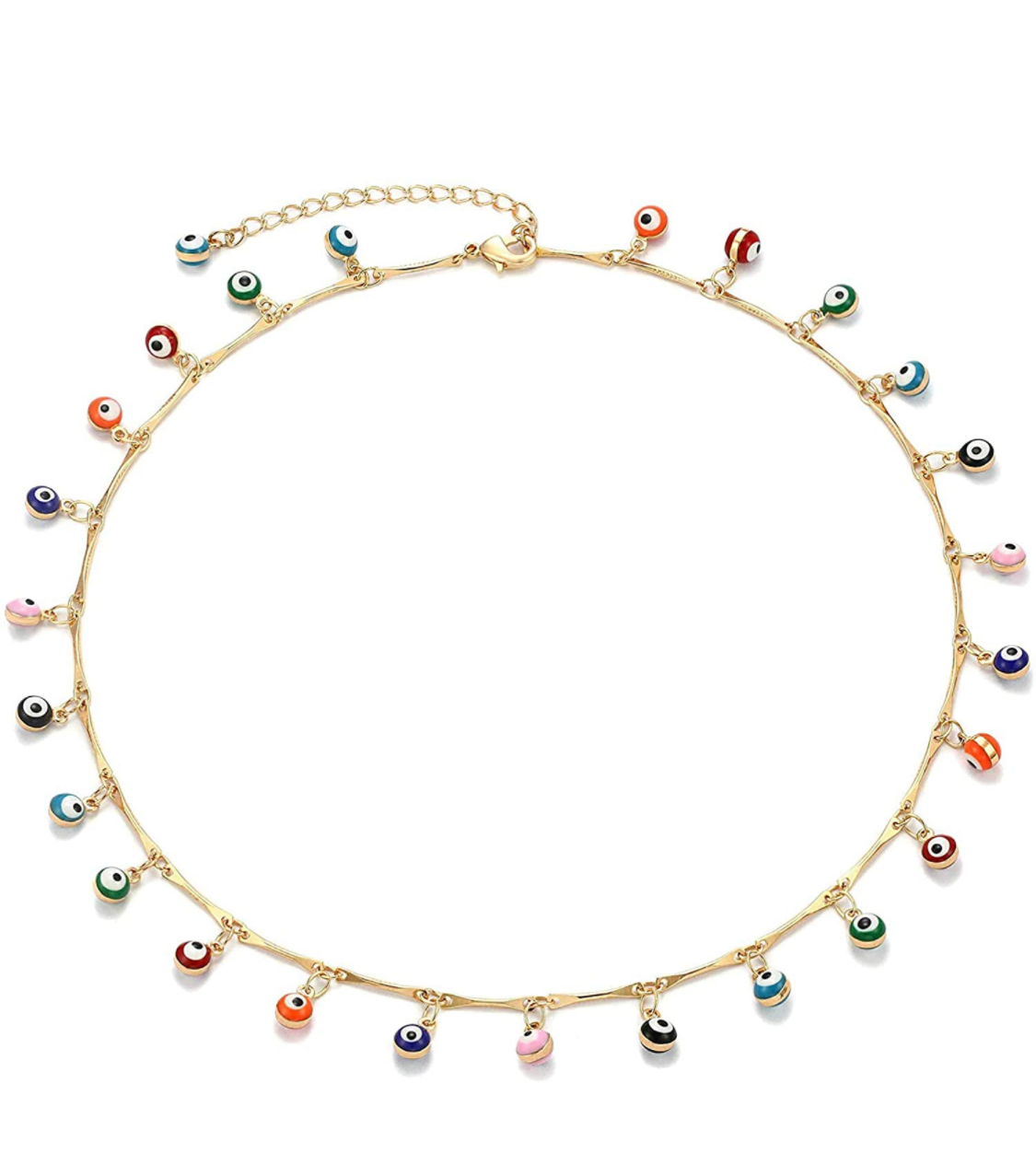Evil Eyes Drop Anklet (Multi)