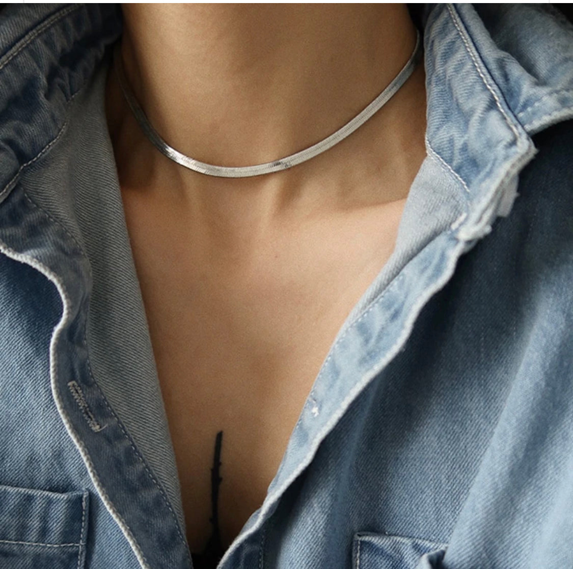 Noelle Herringbone Necklace