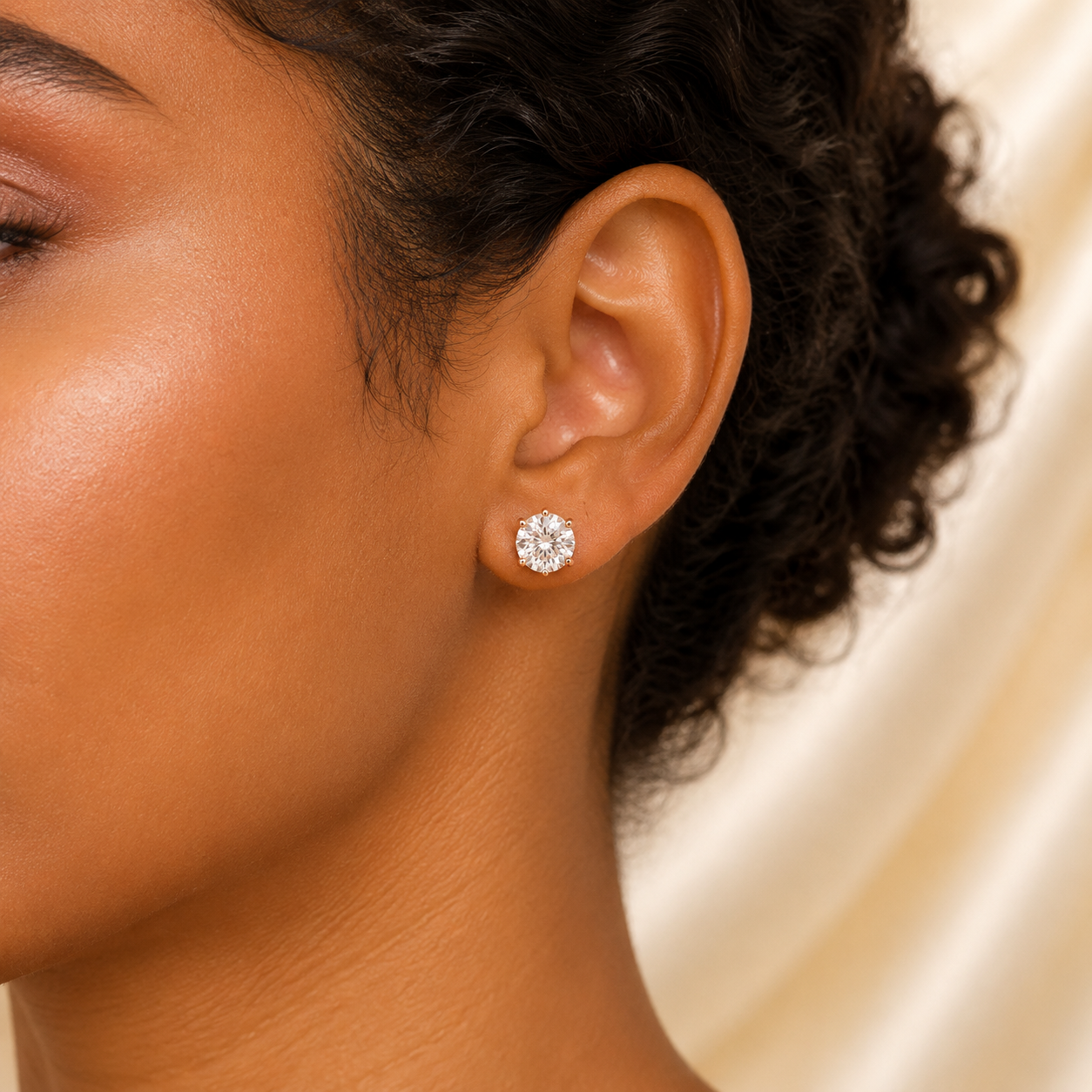 Timeless Radiance Solitaire Studs