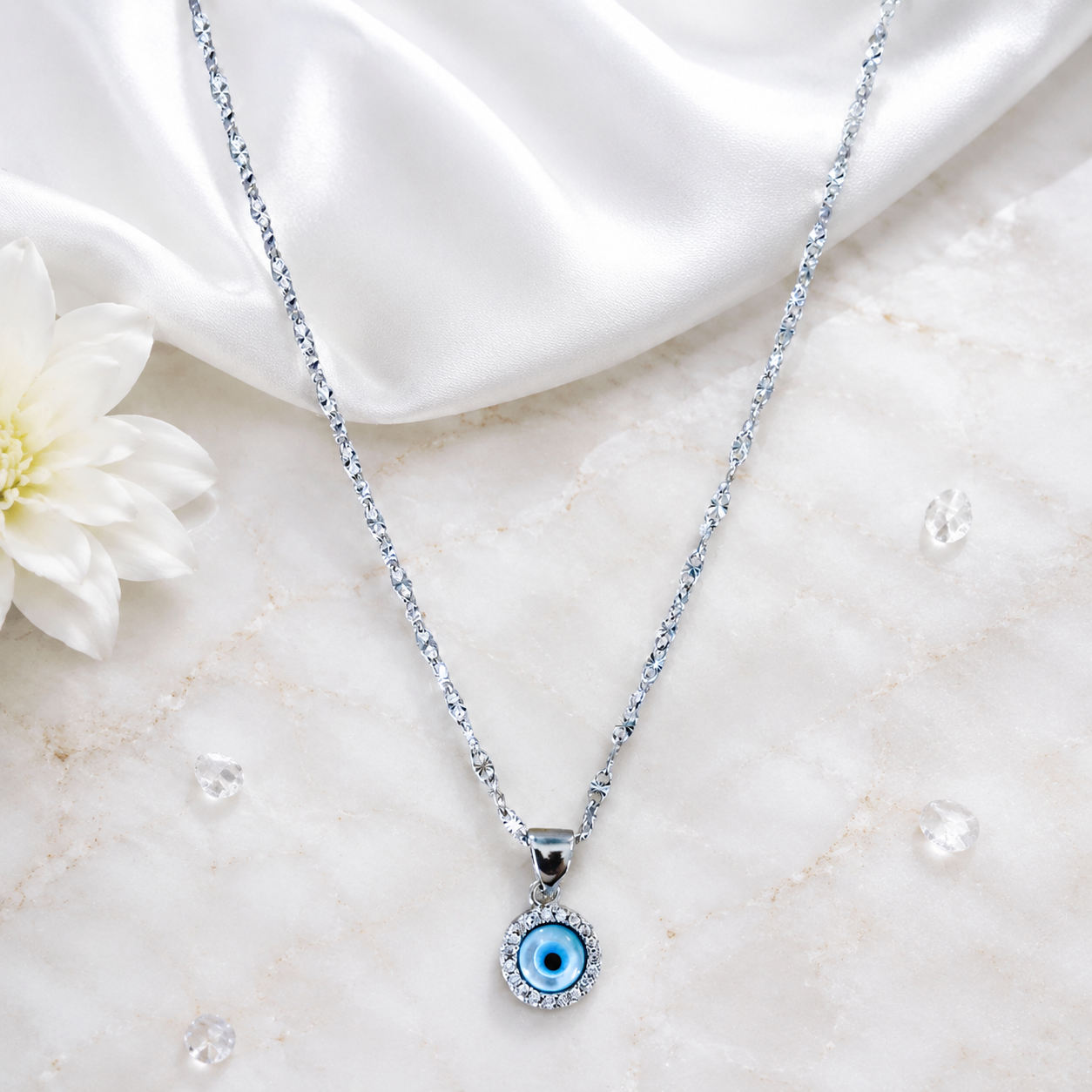 Protected in Blue Necklace