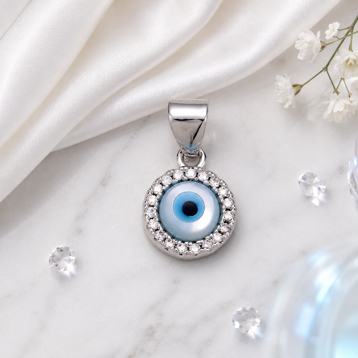 Protected in Blue Necklace