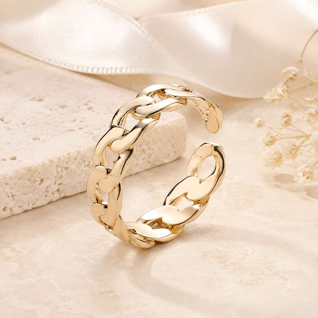 Linked in Luxe Ring