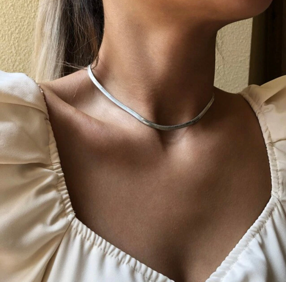 Noelle Herringbone Necklace